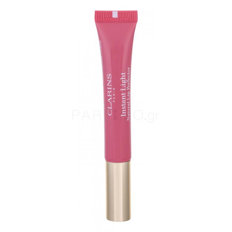 Clarins Instant Light Natural Lip Perfector Lip Gloss για γυναίκες 12 ml Απόχρωση 07 Toffee Pink Shimmer