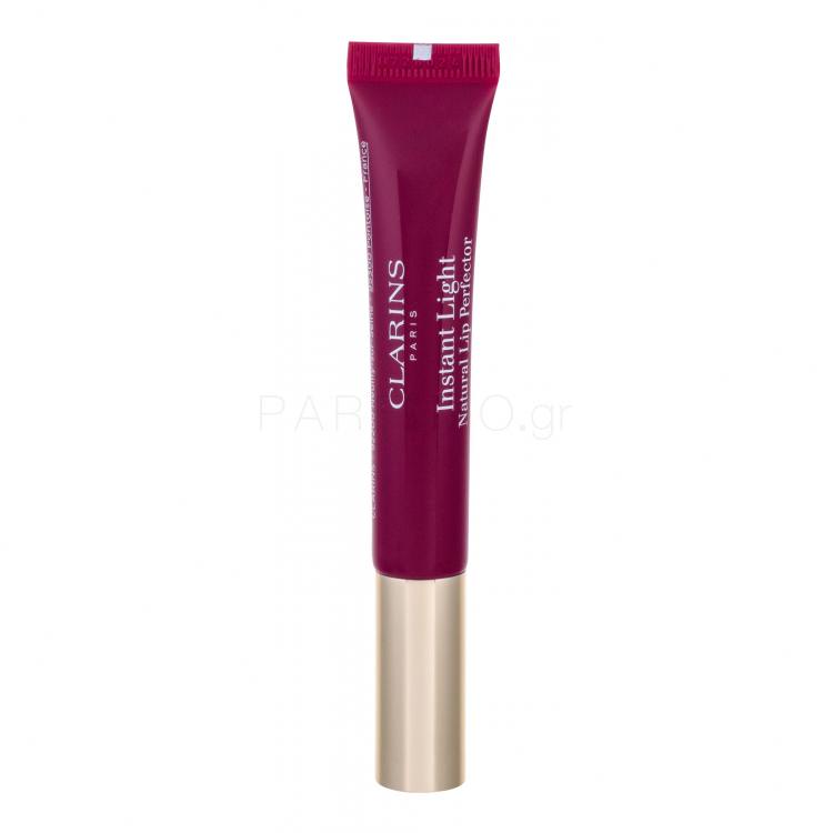 Clarins Instant Light Natural Lip Perfector Lip Gloss για γυναίκες 12 ml Απόχρωση 08 Plum Shimmer