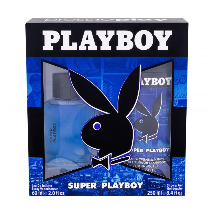 Playboy Super Playboy For Him Σετ δώρου EDT 60 ml + αφρόλουτρο 250 ml