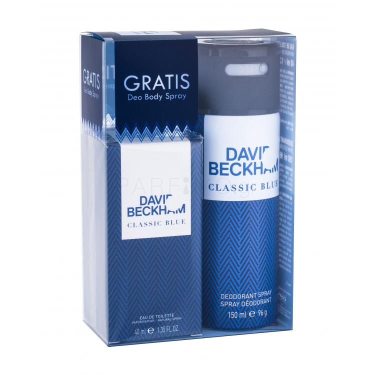David Beckham Classic Blue Σετ δώρου EDT 40 ml + αποσμητικό 150 ml