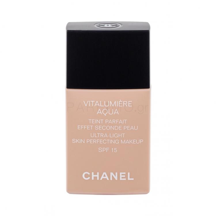 Chanel Vitalumière Aqua SPF15 Make up για γυναίκες 30 ml Απόχρωση 12 Beige Rosé