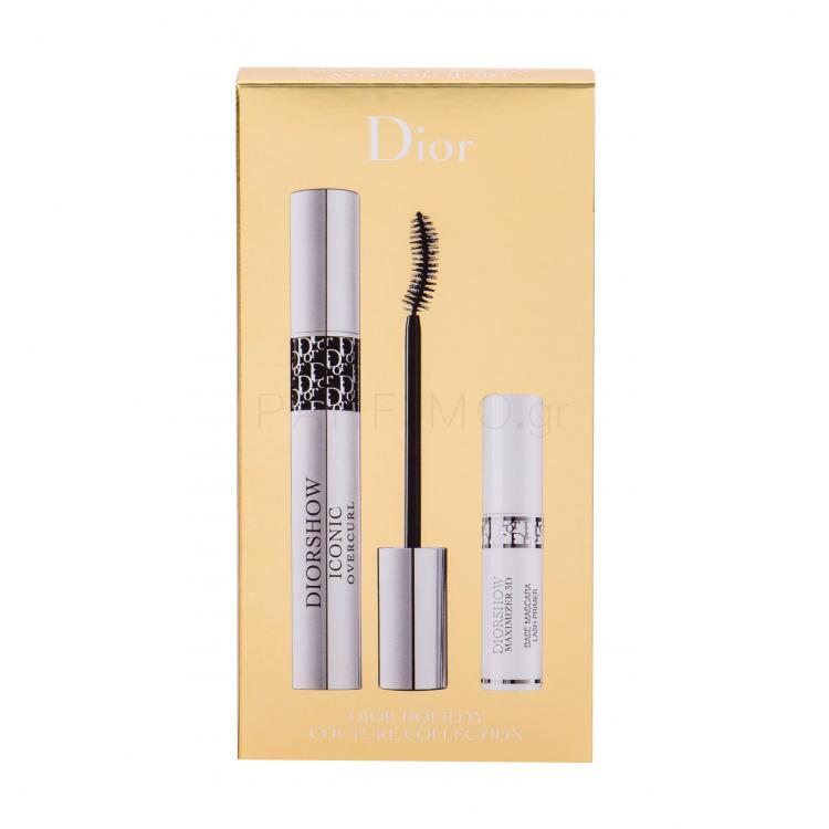 Christian Dior Diorshow Iconic Overcurl Σετ δώρου μάσκαρα 10 ml + βάση κάτω από μάσκαρα 3D Maximizer 4 ml