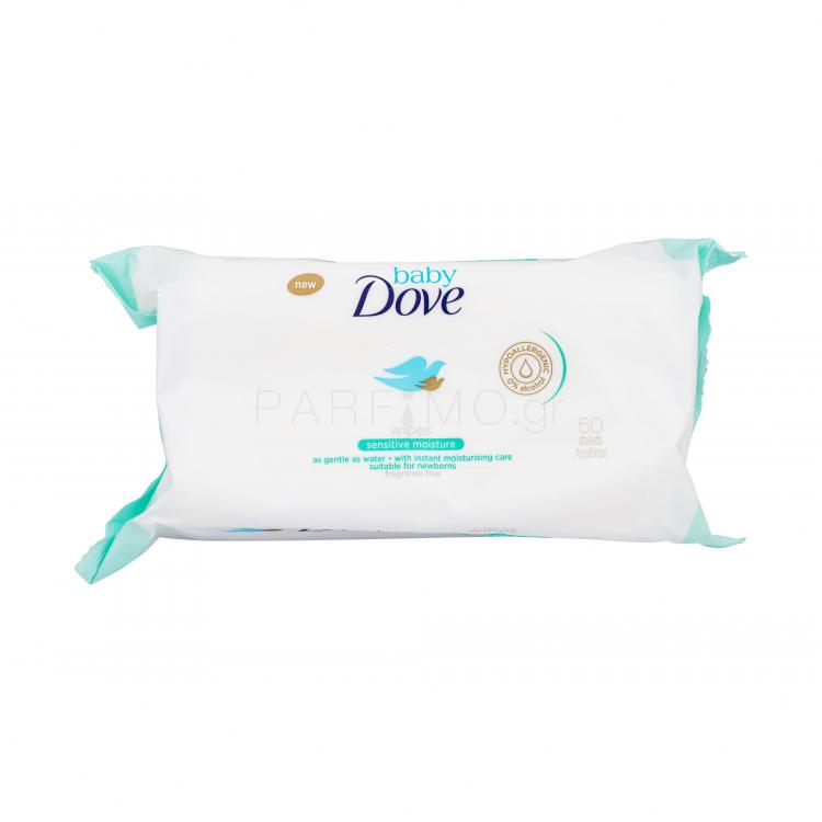 Dove Baby Sensitive Moisture Καθαριστικά μαντηλάκια για παιδιά 50 τεμ