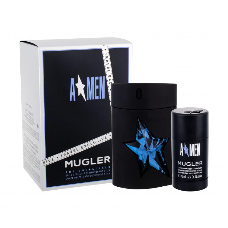 Thierry Mugler A*Men Rubber Σετ δώρου EDT 100 ml φιαλίδιο από καουτσούκ  + deostick 75 ml