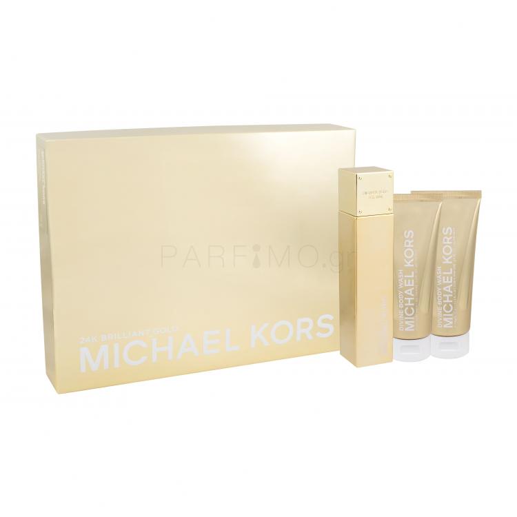 Michael Kors 24K Brilliant Gold Σετ δώρου EDP 100 ml + λοσιόν σώματος 100 ml + αφρόλουτρο 100 ml