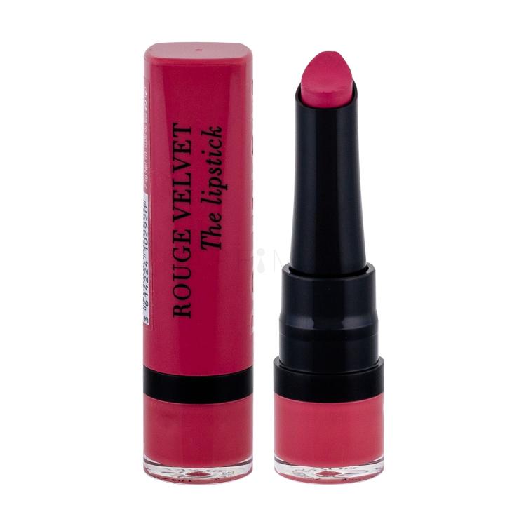 BOURJOIS Paris Rouge Velvet The Lipstick Κραγιόν για γυναίκες 2,4 ml Απόχρωση 03 Hyppink Chic