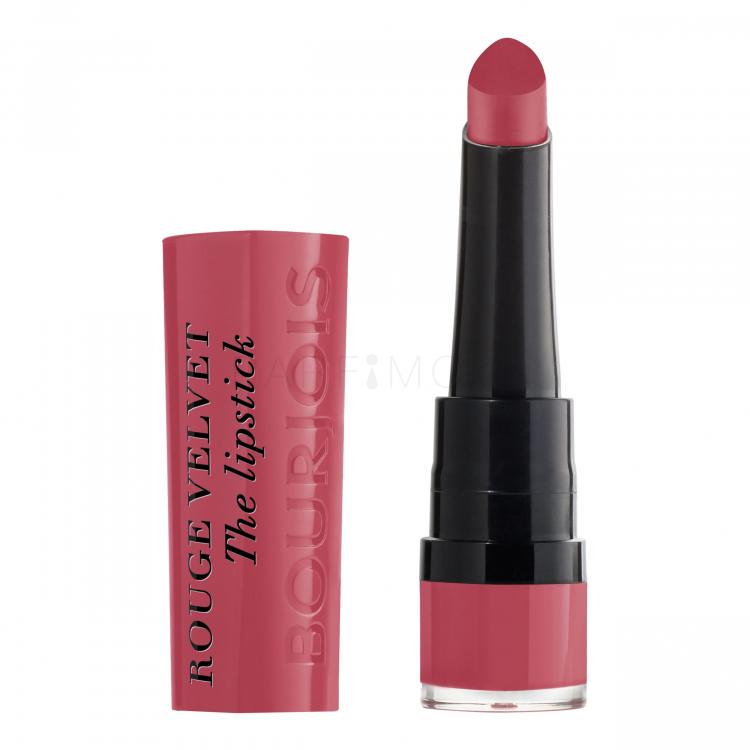 BOURJOIS Paris Rouge Velvet The Lipstick Κραγιόν για γυναίκες 2,4 ml Απόχρωση 03 Hyppink Chic