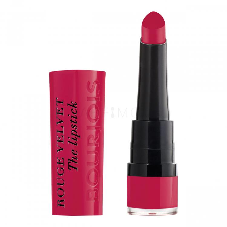 BOURJOIS Paris Rouge Velvet The Lipstick Κραγιόν για γυναίκες 2,4 gr Απόχρωση 09 Fuchsia Botté