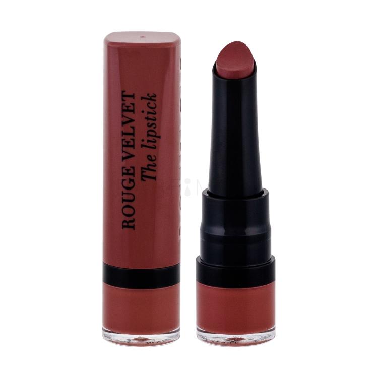 BOURJOIS Paris Rouge Velvet The Lipstick Κραγιόν για γυναίκες 2,4 gr Απόχρωση 24 Pari´sienne