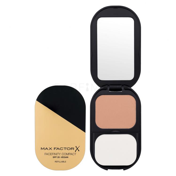 Max Factor Facefinity Compact Foundation SPF20 Make up για γυναίκες 10 gr Απόχρωση 002 Ivory