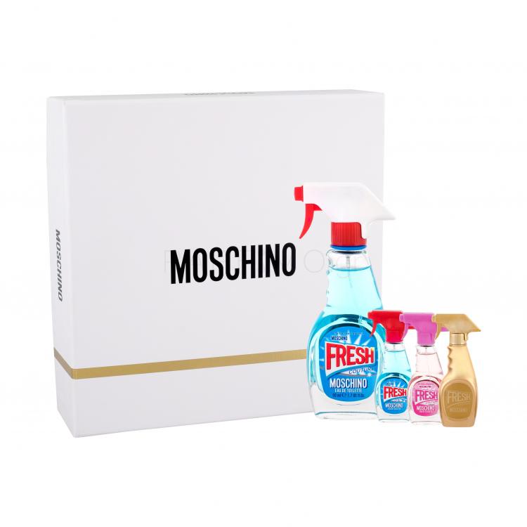 Moschino Fresh Couture Σετ δώρου EDT 50 ml + EDT 5 ml + EDT Fresh Couture Pink 5 ml + EDP Fresh Couture Gold 5 ml