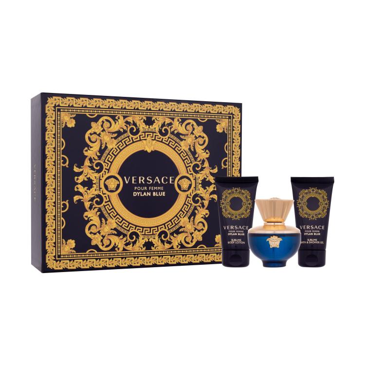 Versace Pour Femme Dylan Blue Σετ δώρου EDP 50 ml + λοσιόν σώματος 50 ml + αφρόλουτρο 50 ml