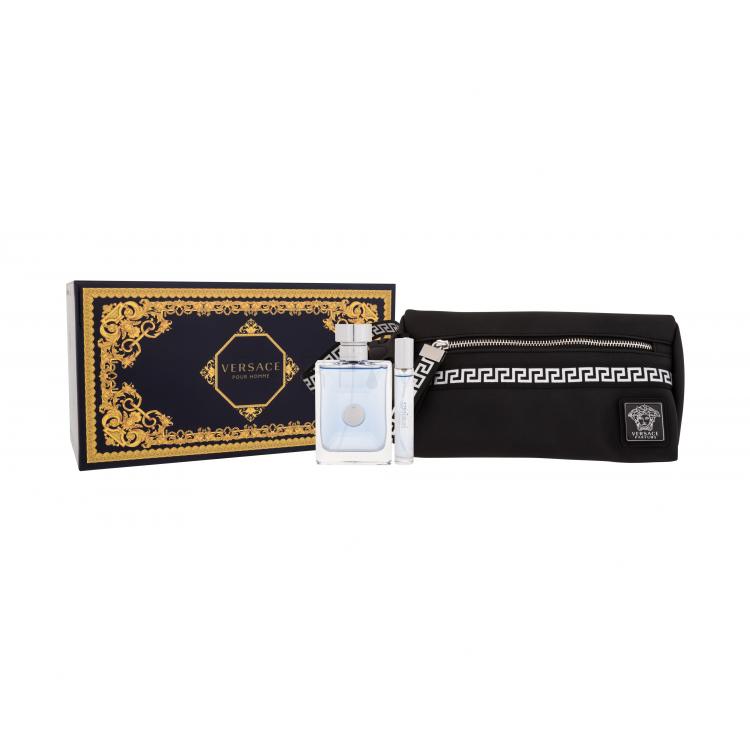 Versace Pour Homme Σετ δώρου για άνδρες EDT 100 ml + EDT 10 ml + καλλυντική τσάντα