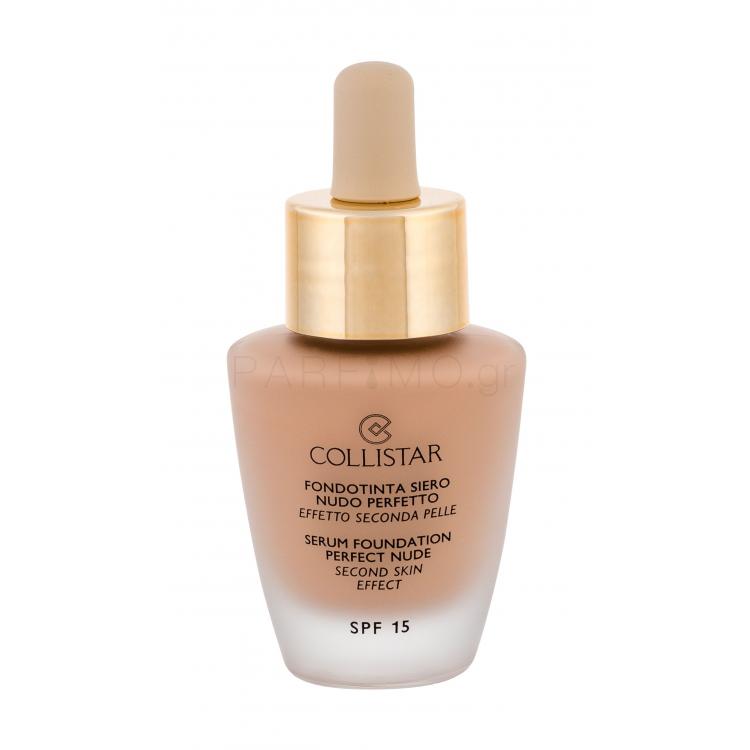 Collistar Serum Foundation Perfect Nude SPF15 Make up για γυναίκες 30 ml Απόχρωση 2 Beige