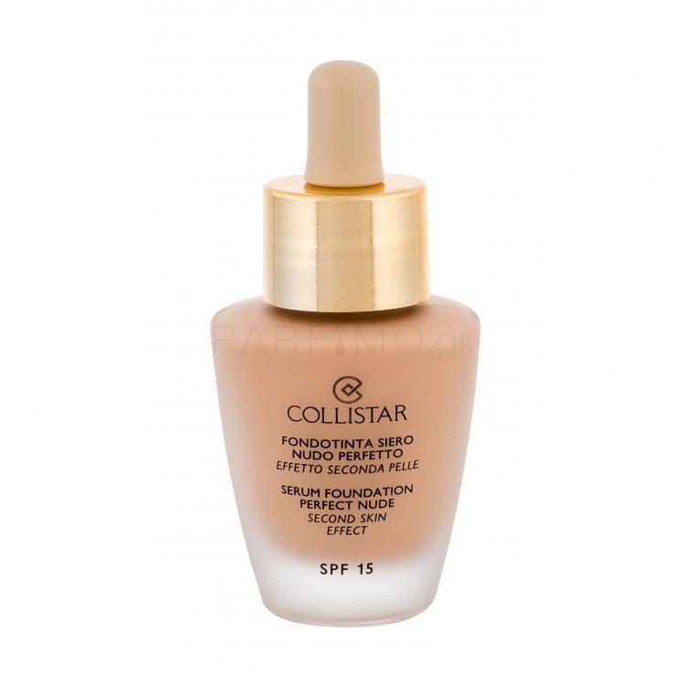 Collistar Serum Foundation Perfect Nude SPF15 Make up για γυναίκες 30 ml Απόχρωση 1 Ivory