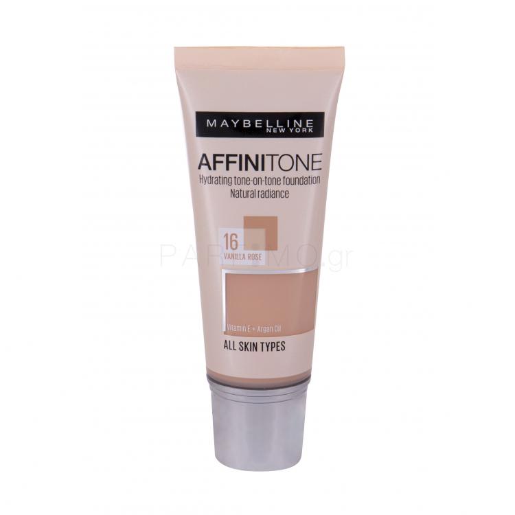 Maybelline Affinitone Make up για γυναίκες 30 ml Απόχρωση 16 Vanilla Rose