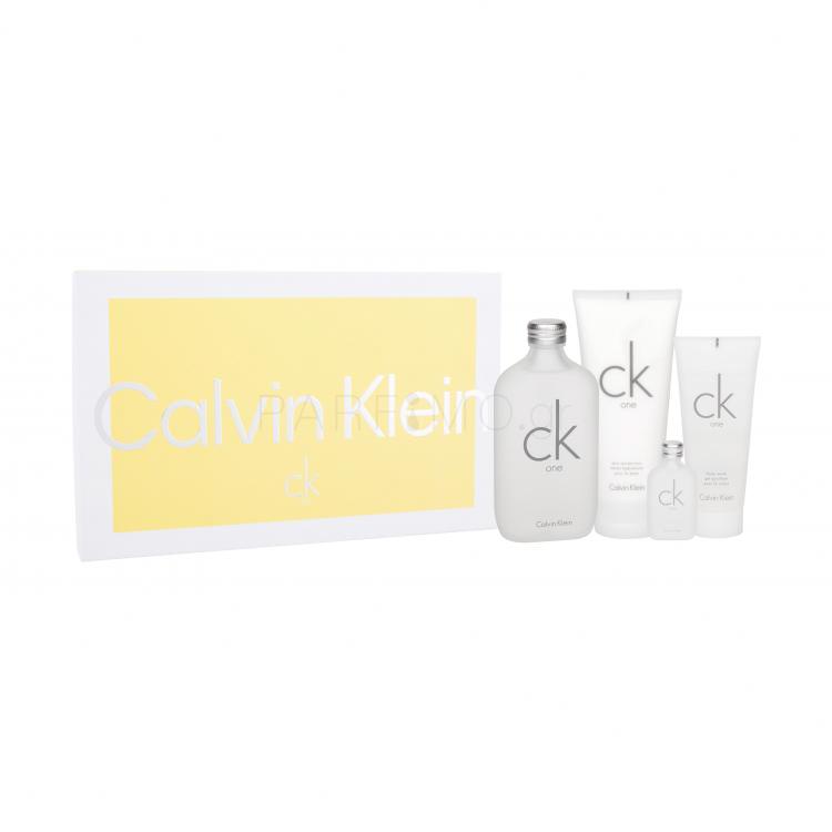 Calvin Klein CK One Σετ δώρου EDT 200ml + 200ml λοσιόν σώματος  + 100ml αφρόλουτρο + 15ml EDT
