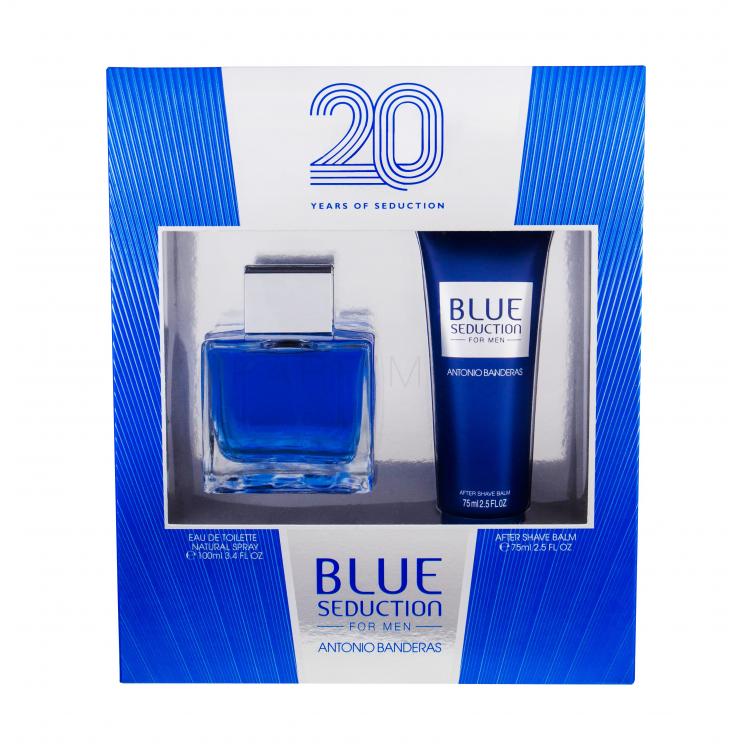 Antonio Banderas Blue Seduction Σετ δώρου EDT 100 ml + βάλσαμο για μετά το ξύρισμα 75 ml