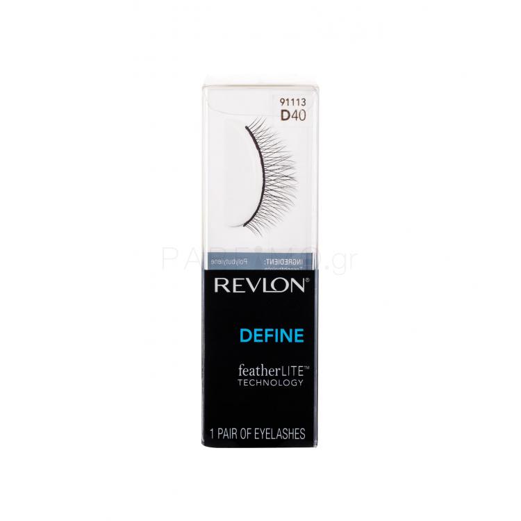 Revlon Define featherLITE Technology D40 Ψεύτικες βλεφαρίδες για γυναίκες 1 τεμ