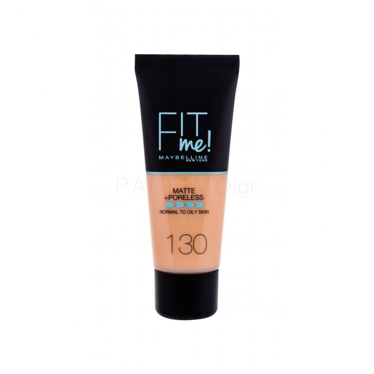 Maybelline Fit Me! Matte + Poreless Make up για γυναίκες 30 ml Απόχρωση 130 Buff Beige
