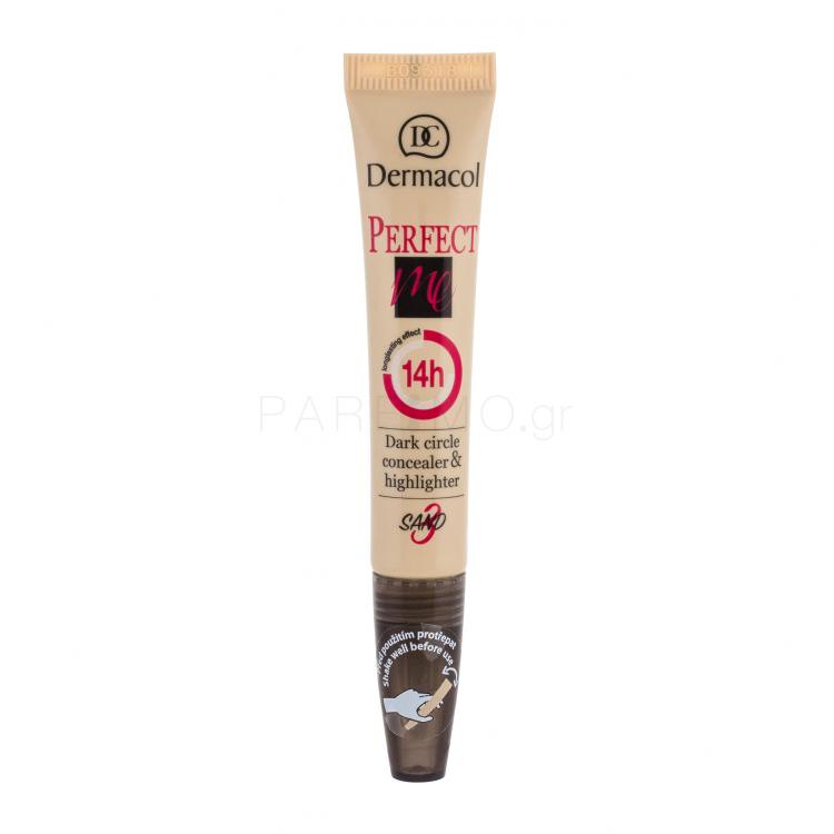 Dermacol Perfect Me Dark Circle Concealer &amp; Highlighter Concealer για γυναίκες 7 ml Απόχρωση 3 Sand