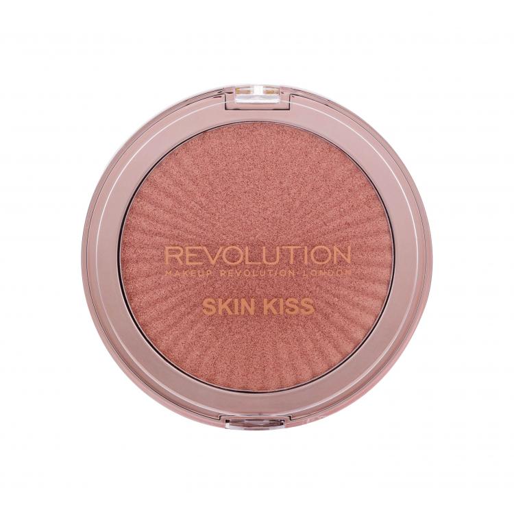 Makeup Revolution London Skin Kiss Highlighter για γυναίκες 14 gr Απόχρωση Peach Kiss