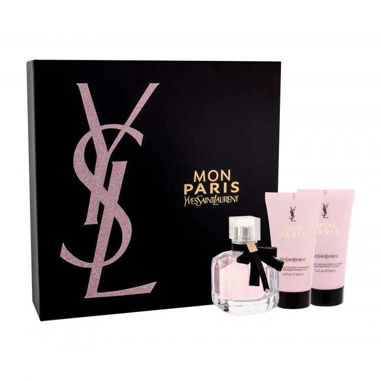 Yves Saint Laurent Mon Paris Σετ δώρου για γυναίκες EDP 50 ml + λοσιόν σώματος  50 ml + λάδι ντους 50 ml