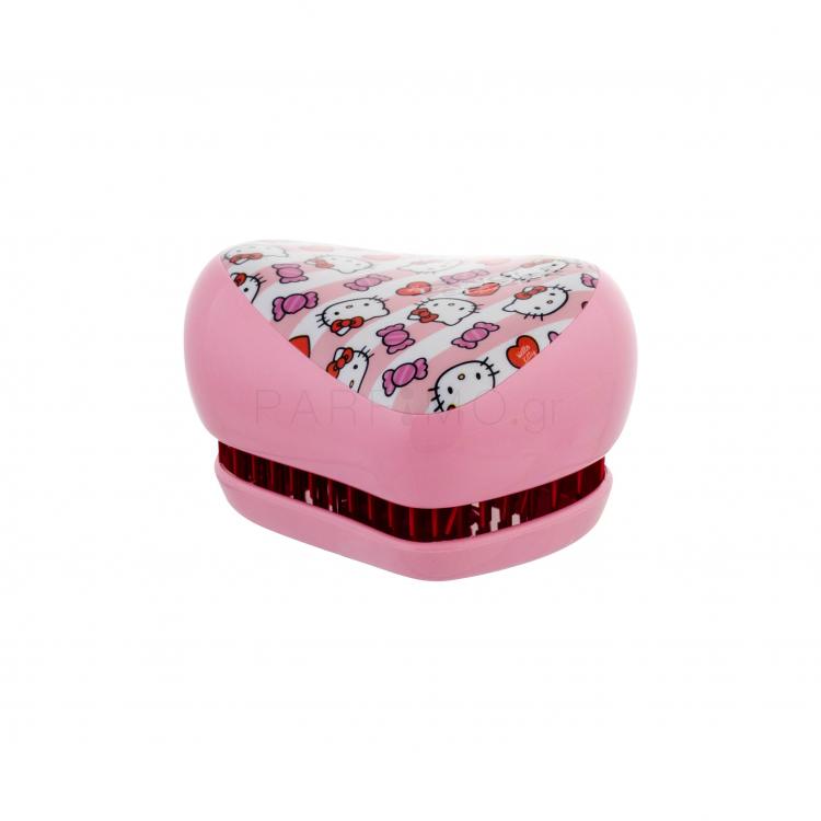 Tangle Teezer Compact Styler Βούρτσα μαλλιών για παιδιά 1 τεμ Απόχρωση Hello Kitty Candy Stripes