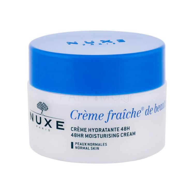 NUXE Creme Fraiche de Beauté 48HR Moisturising Cream Κρέμα προσώπου ημέρας για γυναίκες 50 ml ελλατωματική συσκευασία