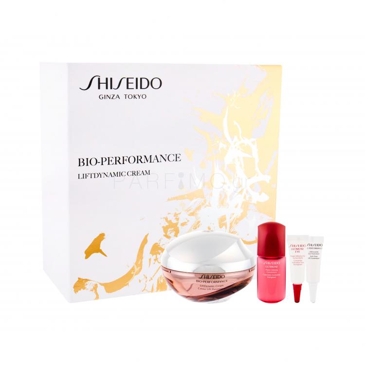Shiseido Bio-Performance LiftDynamic Cream Σετ δώρου ημερήσια φροντίδα προσώπου 50 ml +ορός προσώπου Ultimune 10 ml +φροντίδα ματιών Ultimune 3 ml + φροντίδα ματιών Bio-Performance 3 ml