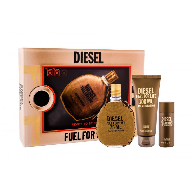 Diesel Fuel For Life Homme Σετ δώρου EDT 75 ml + αφρόλουτρο 100 ml +αφρόλουτρο 50 ml