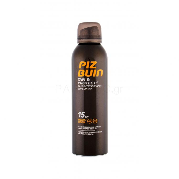 PIZ BUIN Tan &amp; Protect Tan Intensifying Sun Spray SPF15 Αντιηλιακό προϊόν για το σώμα 150 ml