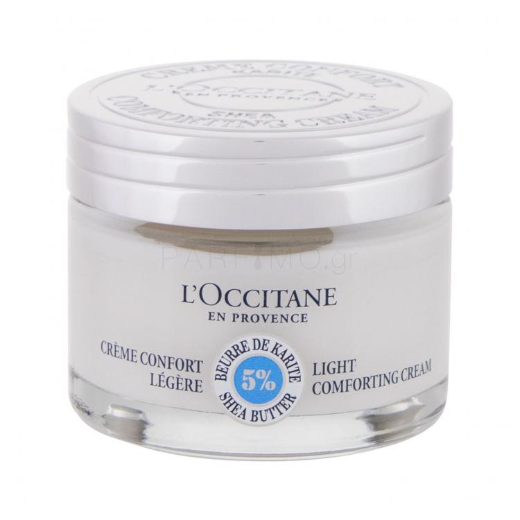 L'Occitane Shea Butter Light Comforting Cream Κρέμα προσώπου ημέρας για γυναίκες 50 ml