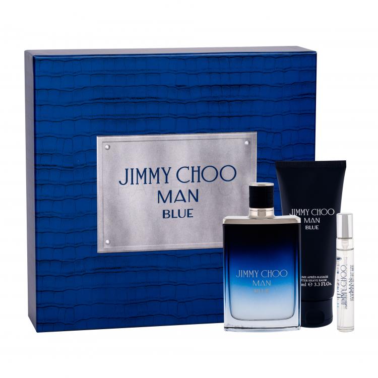 Jimmy Choo Jimmy Choo Man Blue Σετ δώρου EDT 100 ml + EDT 7,5 ml + βάλσαμο για μετά το ξύρισμα 100 ml