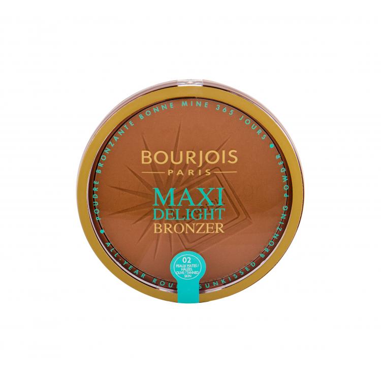 BOURJOIS Paris Maxi Delight Bronzer για γυναίκες 18 gr Απόχρωση 02 Olive/Tanned Skin