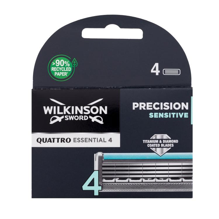 Wilkinson Sword Quattro Essential 4 Ανταλλακτικές λεπίδες για άνδρες Σετ