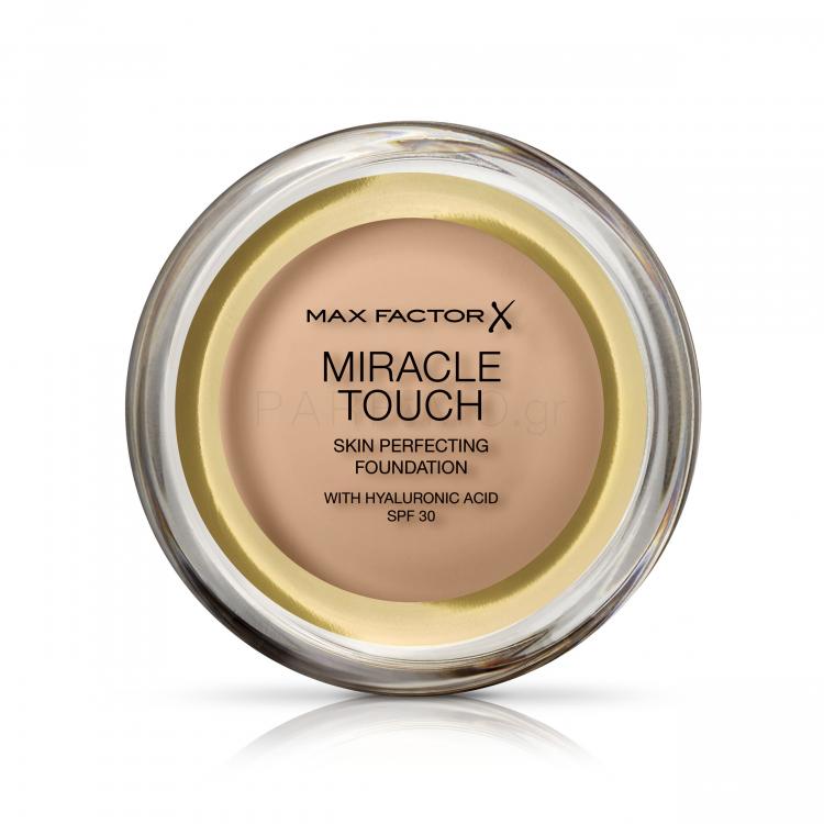Max Factor Miracle Touch Skin Perfecting SPF30 Make up για γυναίκες 11,5 gr Απόχρωση 048 Golden Beige