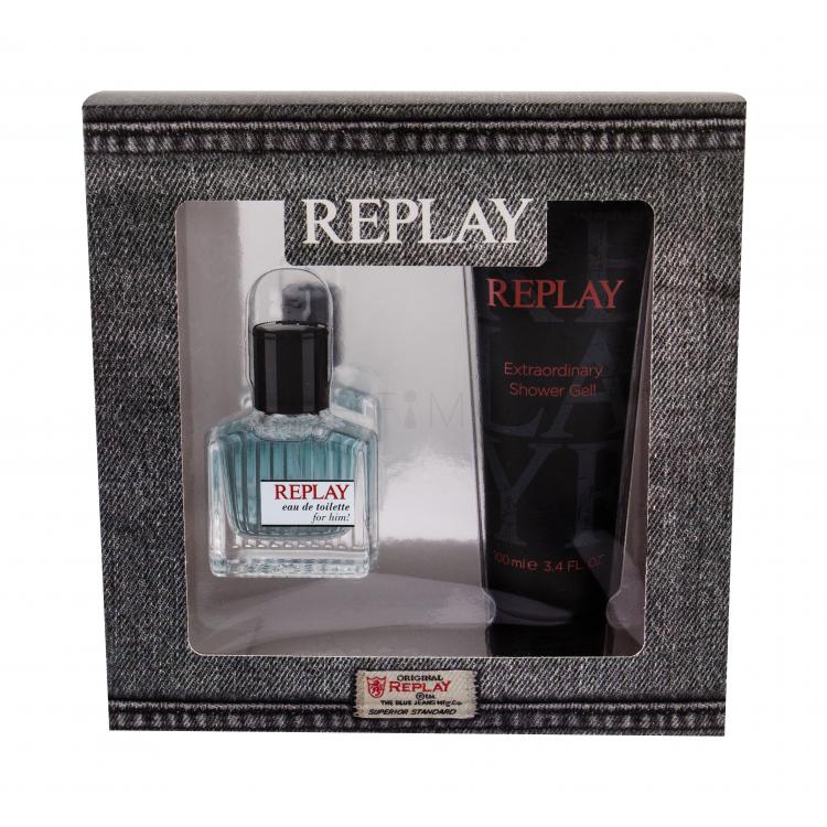 Replay Replay For Him Σετ δώρου EDT 30 ml + αφρόλουτρο 100 ml