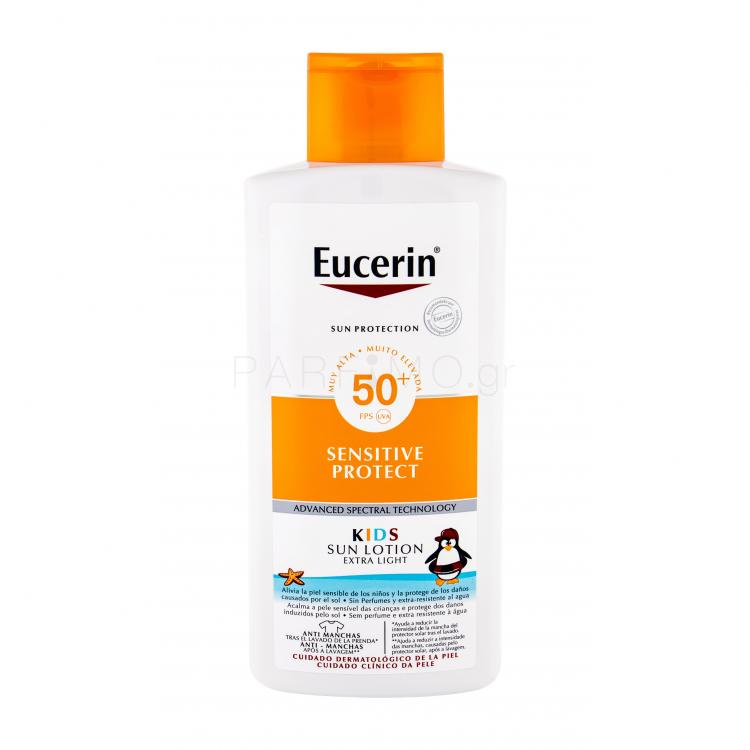 Eucerin Sun Kids Sensitive Protect Sun Lotion SPF50+ Αντιηλιακό προϊόν για το σώμα για παιδιά 400 ml