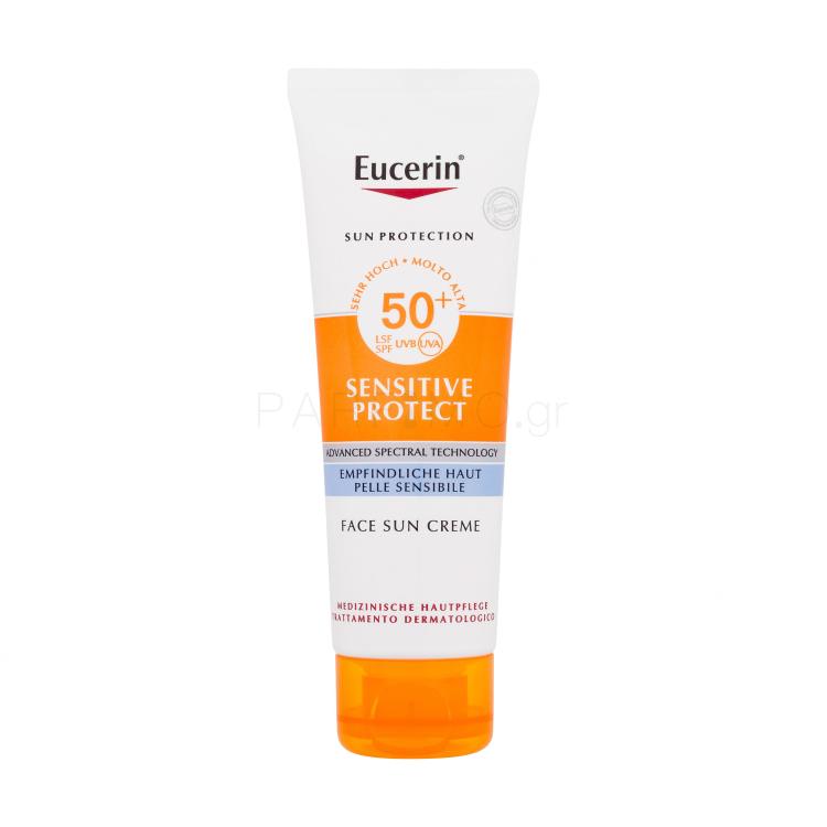 Eucerin Sun Sensitive Protect Face Sun Creme SPF50+ Αντιηλιακό προϊόν προσώπου 50 ml