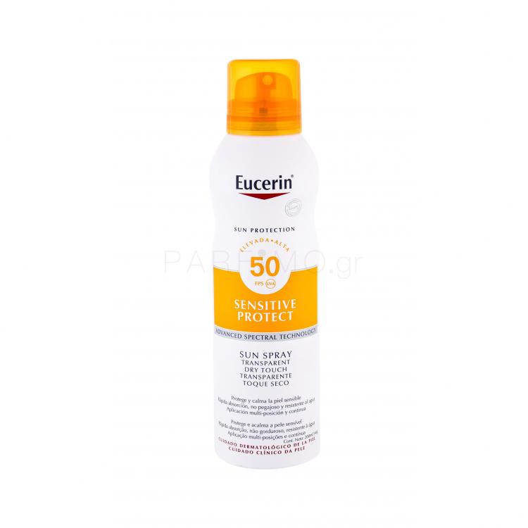 Eucerin Sun Sensitive Protect Sun Spray Dry Touch SPF50 Αντιηλιακό προϊόν για το σώμα 200 ml