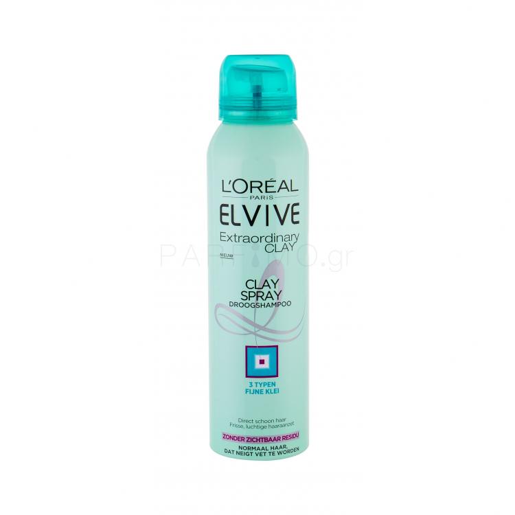 L&#039;Oréal Paris Elseve Extraordinary Clay Dry Shampoo Ξηρό σαμπουάν για γυναίκες 150 ml
