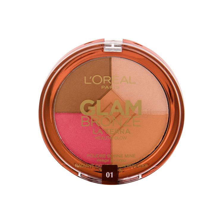 L&#039;Oréal Paris Glam Bronze La Terra Healthy Glow Bronzer για γυναίκες 6 gr Απόχρωση 01 Light Laguna