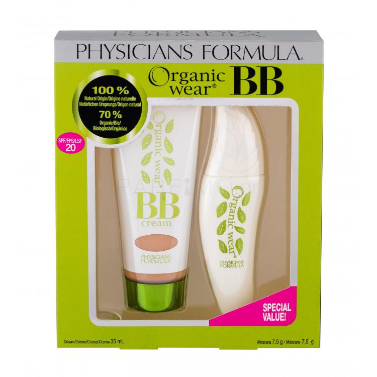 Physicians Formula Organic Wear Natural Origin BB Kit SPF20 Σετ δώρου BB κρέμα SPF20 35 ml + μάσκαρα 7,5 g Ultra Black