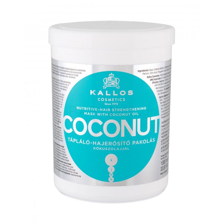 Kallos Cosmetics Coconut Μάσκα μαλλιών για γυναίκες 1000 ml