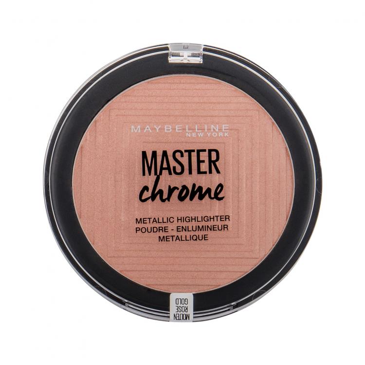 Maybelline Master Chrome Highlighter για γυναίκες 9 gr Απόχρωση 050 Molten Rose Gold