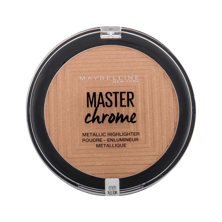 Maybelline Master Chrome Highlighter για γυναίκες 9 gr Απόχρωση 100 Molten Gold