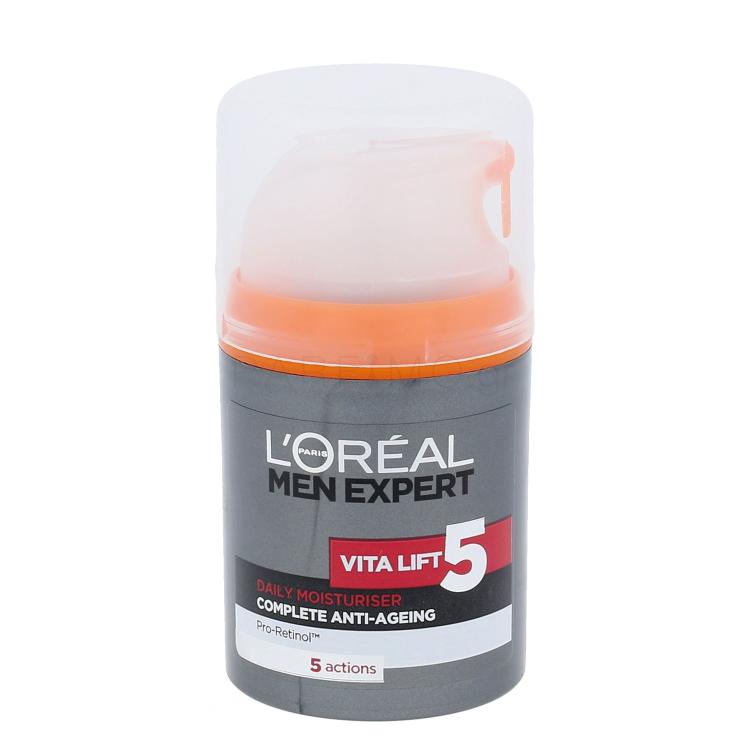 L&#039;Oréal Paris Men Expert Vita Lift 5 Κρέμα προσώπου ημέρας για άνδρες 50 ml ελλατωματική συσκευασία
