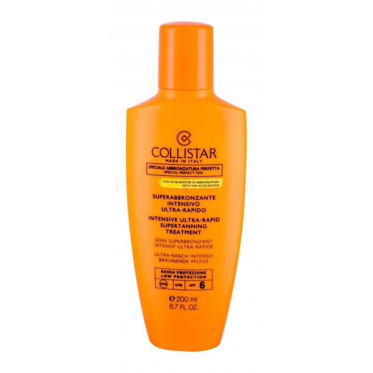 Collistar Special Perfect Tan Intensive Ultra-Rapid Supertanning SPF6 Αντιηλιακό προϊόν για το σώμα για γυναίκες 200 ml