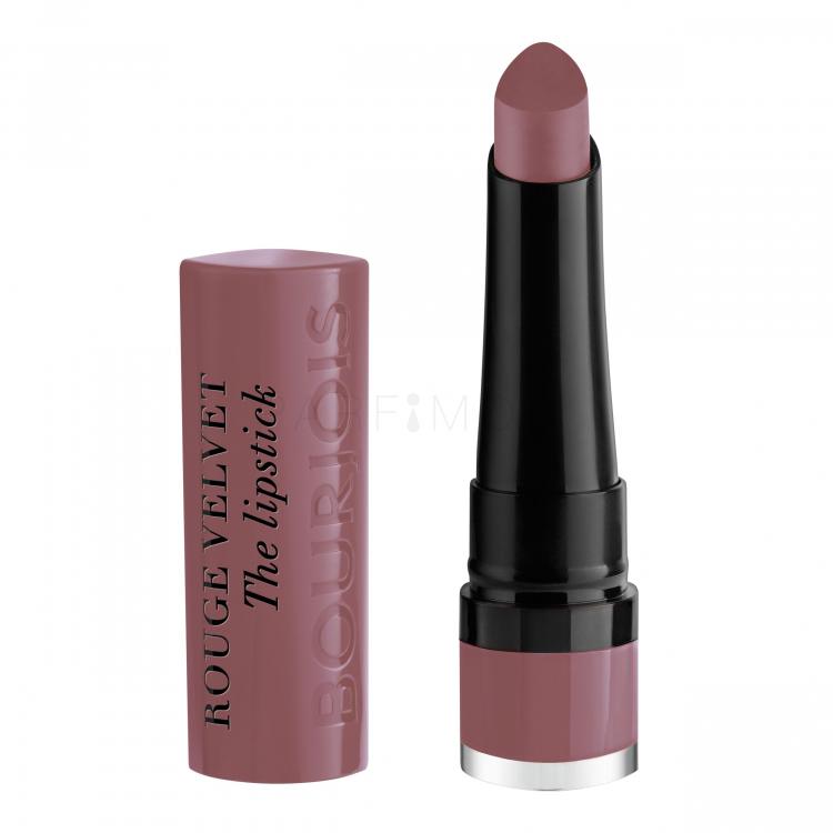 BOURJOIS Paris Rouge Velvet The Lipstick Κραγιόν για γυναίκες 2,4 gr Απόχρωση 17 From Paris With Mauve